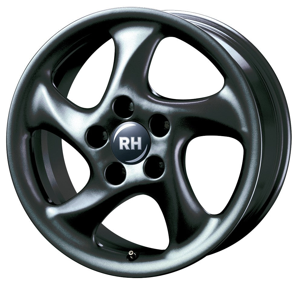 RH Alurad AH Turbo racing schwarz lackiert Alufelge 11x18 Zoll ET52 LK 5x130 ML71.5