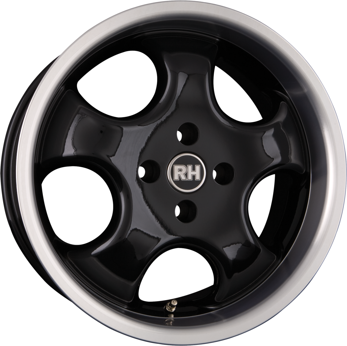 RH Alurad AD Cup Schwarz Hornpoliert Alufelge 7x15 Zoll ET37 LK 4x100 ML64.1 – Bild 2