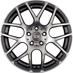 RH Alurad Nbu Race Anthrazit Voll Poliert Alufelge 8.5x19 Zoll ET35 LK 5x120 ML72.6