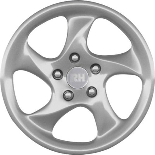 RH Alurad AH Turbo sport-silber lackiert Alufelge 8.5x18 Zoll ET46 LK 5x130 ML71.5 – Bild 2