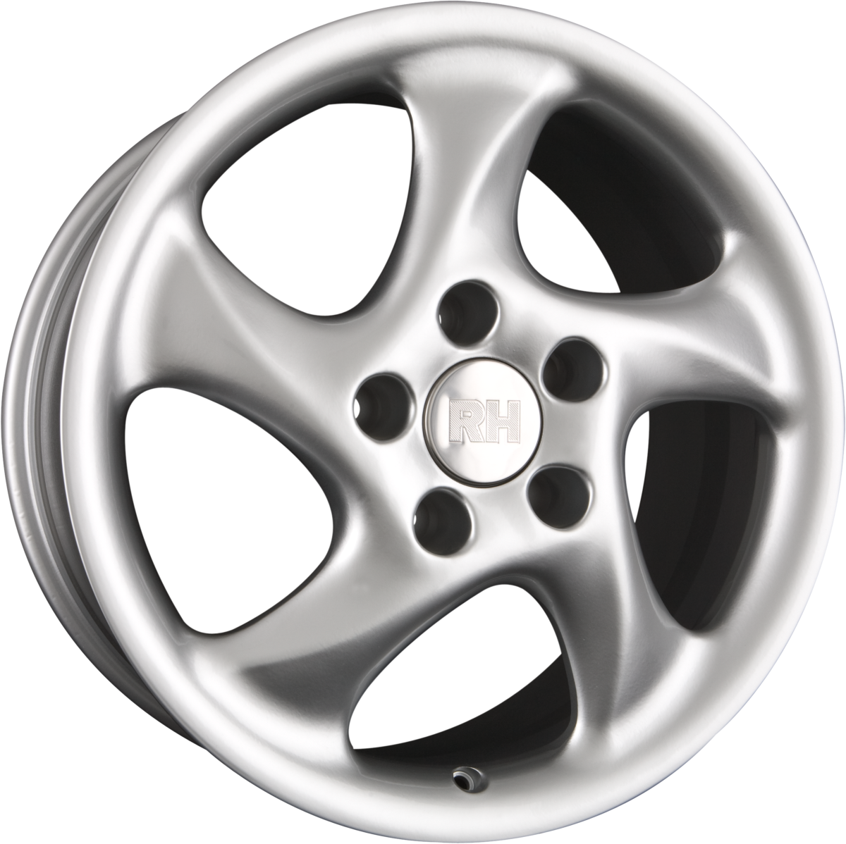 RH Alurad AH Turbo sport-silber lackiert Alufelge 10x18 Zoll ET40 LK 5x130 ML71.5 – Bild 5