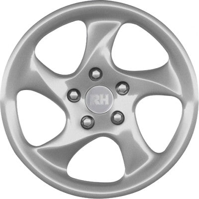 RH Alurad AH Turbo sport-silber lackiert Alufelge 10x18 Zoll ET40 LK 5x130 ML71.5 – Bild 2