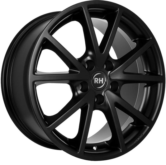 RH Alurad DE Sports racing schwarz lackiert Alufelge 8x18 Zoll ET45 LK 5x112 ML72.6