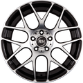 RH Alurad Nbu Race Schwarz voll poliert Alufelge 8.5x18 Zoll ET45 LK 5x108 ML72.6
