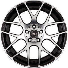 RH Alurad Nbu Race Schwarz voll poliert Alufelge 8.5x18 Zoll ET45 LK 5x108 ML72.6