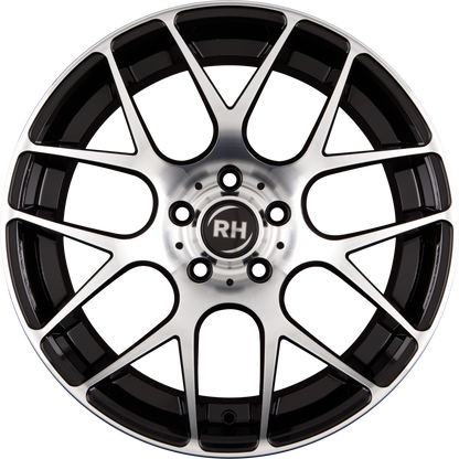 RH Alurad Nbu Race Schwarz voll poliert Alufelge 8.5x18 Zoll ET45 LK 5x108 ML72.6