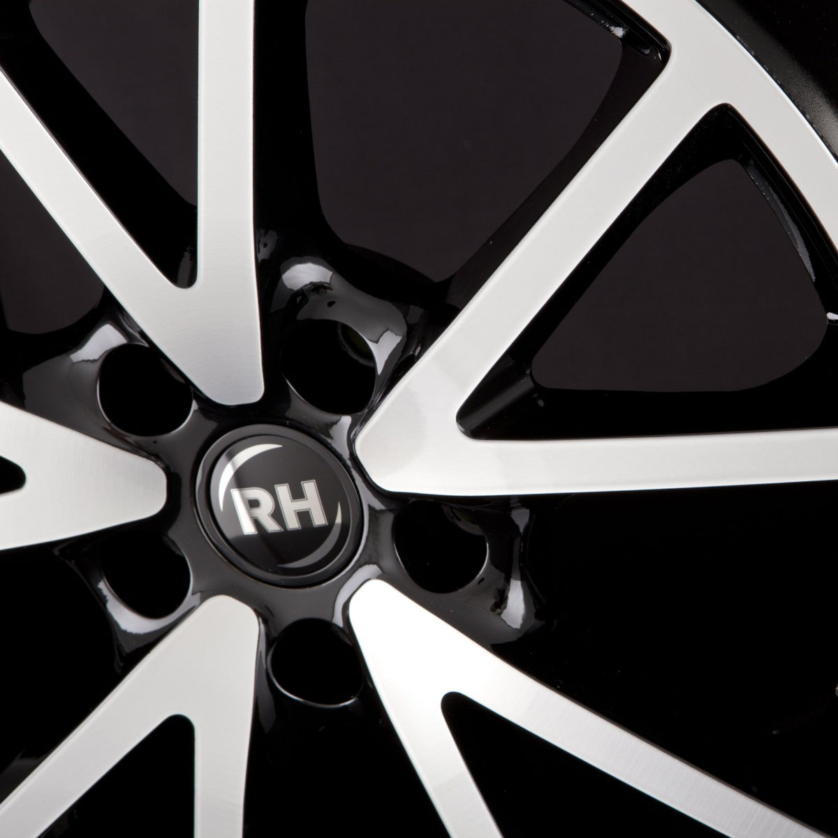 RH Alurad DE Sports Schwarz Voll Poliert Alufelge 7x16 Zoll ET35 LK 5x114.3 ML72.6 – Bild 3