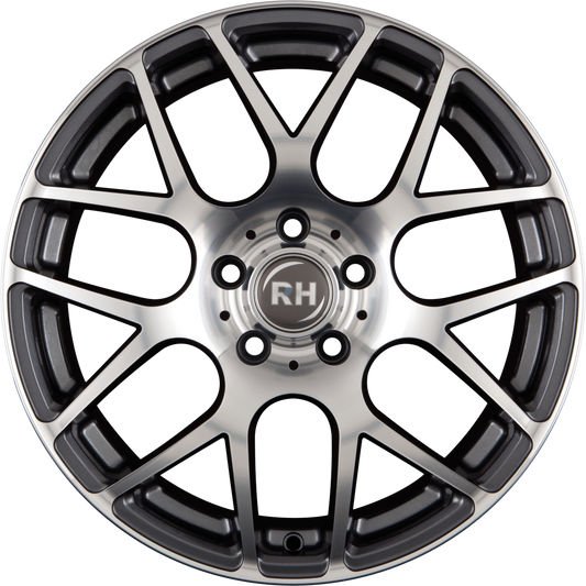 RH Alurad Nbu Race Anthrazit Voll Poliert Alufelge 8.5x18 Zoll ET45 LK 5x114.3 ML72.6