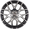 RH Alurad Nbu Race Anthrazit Voll Poliert Alufelge 8.5x18 Zoll ET45 LK 5x114.3 ML72.6