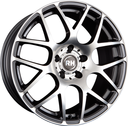 RH Alurad Nbu Race Anthrazit Voll Poliert Alufelge 8.5x18 Zoll ET45 LK 5x114.3 ML72.6 – Bild 2