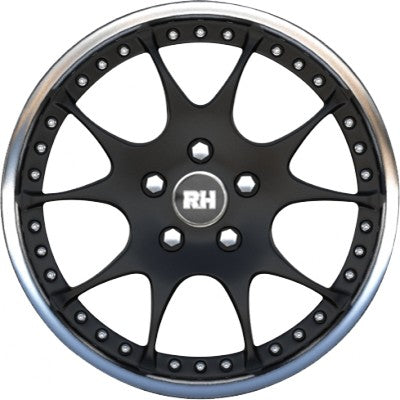 RH Alurad MK Dynamik schwarz horn hochglanz poliert Alufelge 9x18 Zoll ET54 LK 5x112 ML158 – Bild 2