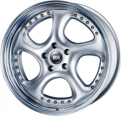 RH Alurad Turbo P silber Horn hochglanz poliert Alufelge 8.5x18 Zoll ET63 LK 5x112 ML158