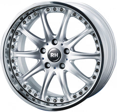 RH Alurad RAK Phönix silber mit Edelstahlhorn Alufelge 10x18 Zoll ET42 LK 5x120 ML74.1