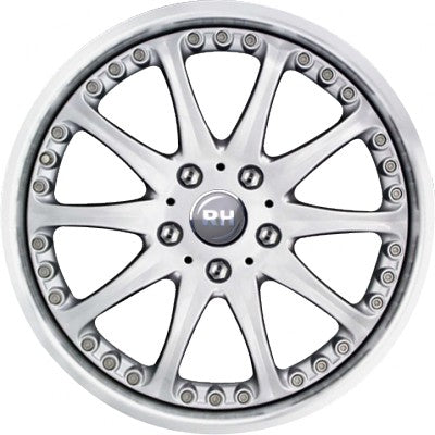 RH Alurad RAK Phönix silber mit Edelstahlhorn Alufelge 10x18 Zoll ET42 LK 5x120 ML74.1 – Bild 2