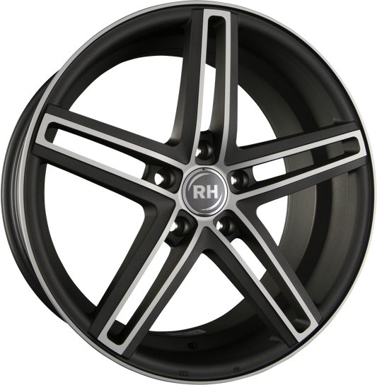 RH Alurad DG Evolution Matt Anthrazit Voll Poliert Alufelge 8.5x19 Zoll ET45 LK 5x112 ML72.6 – Bild 2