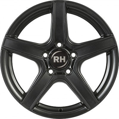 RH Alurad AR4 racing schwarz lackiert Alufelge 6.5x15 Zoll ET45 LK 5x112 ML72.6 – Bild 2