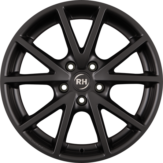 RH Alurad DE Sports Racing Schwarz Alufelge 7x16 Zoll ET35 LK 5x114.3 ML72.6