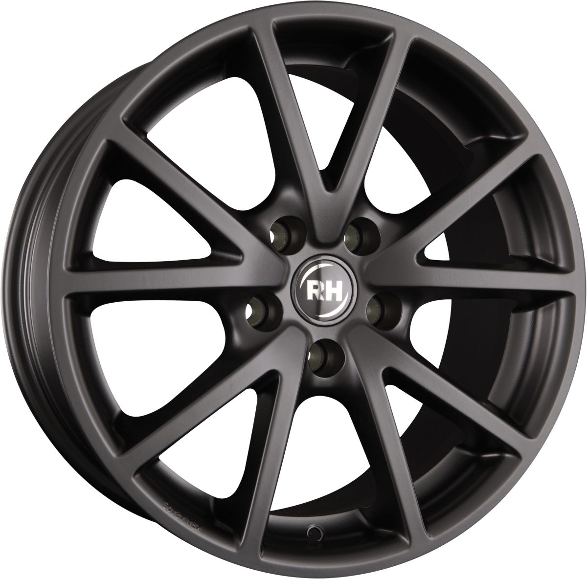 RH Alurad DE Sports Racing Schwarz Alufelge 7x16 Zoll ET45 LK 5x114.3 ML72.6 – Bild 2