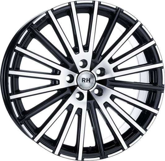 RH Alurad WM Flowforming schwarz voll poliert Alufelge 9x20 Zoll ET26 LK 5x112 ML66.45