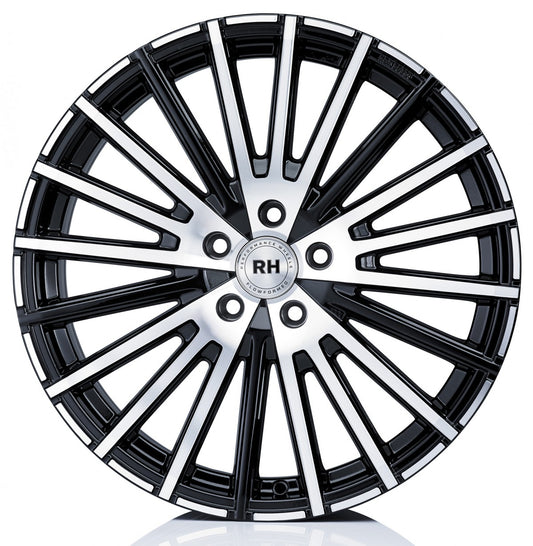 RH Alurad WM Flowforming schwarz voll poliert Alufelge 10x20 Zoll ET50 LK 5x130 ML71.5 – Bild 2
