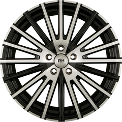 RH Alurad WM Rad Schwarz Voll Poliert Alufelge 8x18 Zoll ET35 LK 5x120 ML72.6