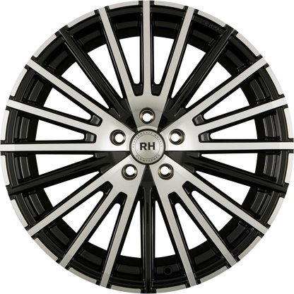 RH Alurad WM Rad Schwarz Voll Poliert Alufelge 8x18 Zoll ET35 LK 5x120 ML72.6