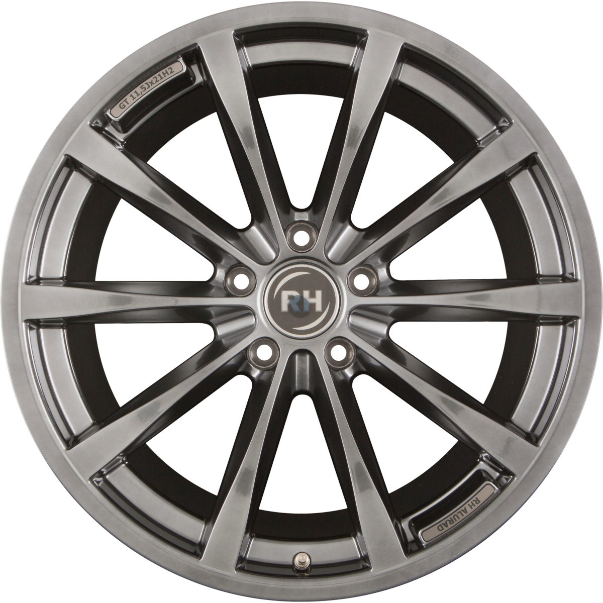 RH Alurad GT hyper anthrazit Alufelge 10.5x21 Zoll ET56 LK 5x112 ML72.6