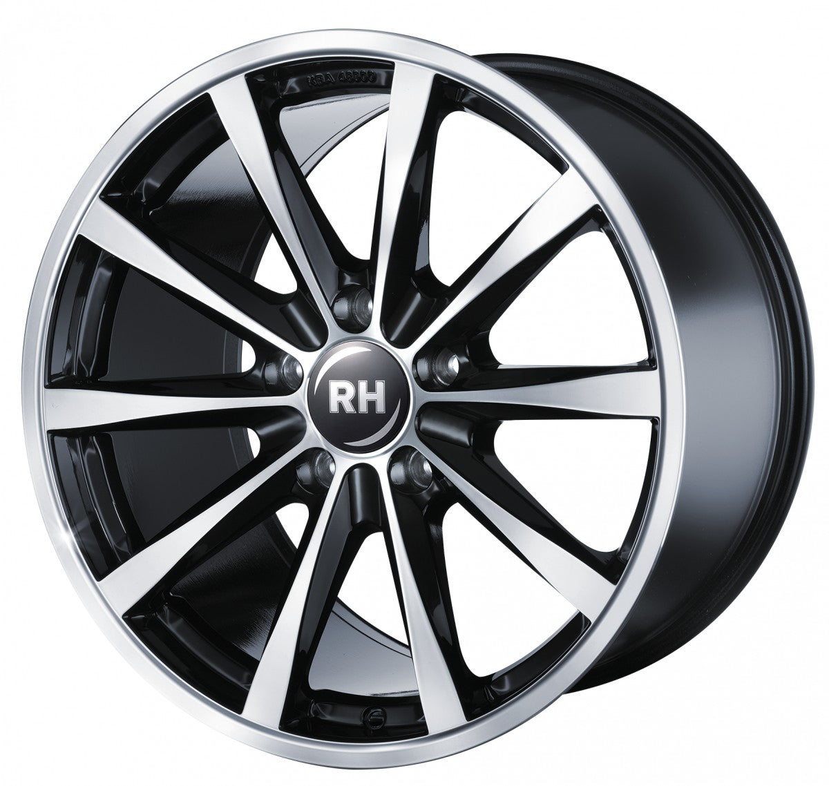 RH Alurad GT schwarz voll poliert Alufelge 9x21 Zoll ET55 LK 5x130 ML71.5