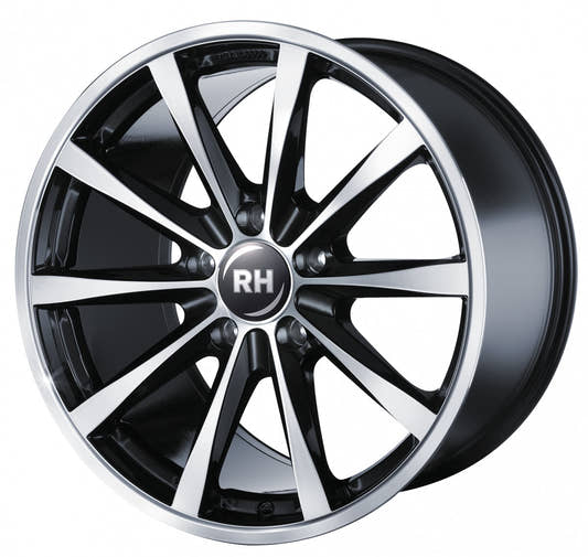 RH Alurad GT schwarz voll poliert Alufelge 10x19 Zoll ET45 LK 5x112 ML72.6
