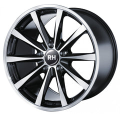 RH Alurad GT schwarz voll poliert Alufelge 10x19 Zoll ET45 LK 5x112 ML72.6