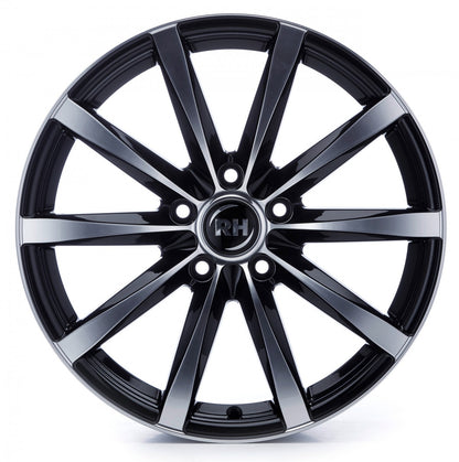 RH Alurad GT schwarz voll poliert Alufelge 10x19 Zoll ET45 LK 5x112 ML72.6 – Bild 2