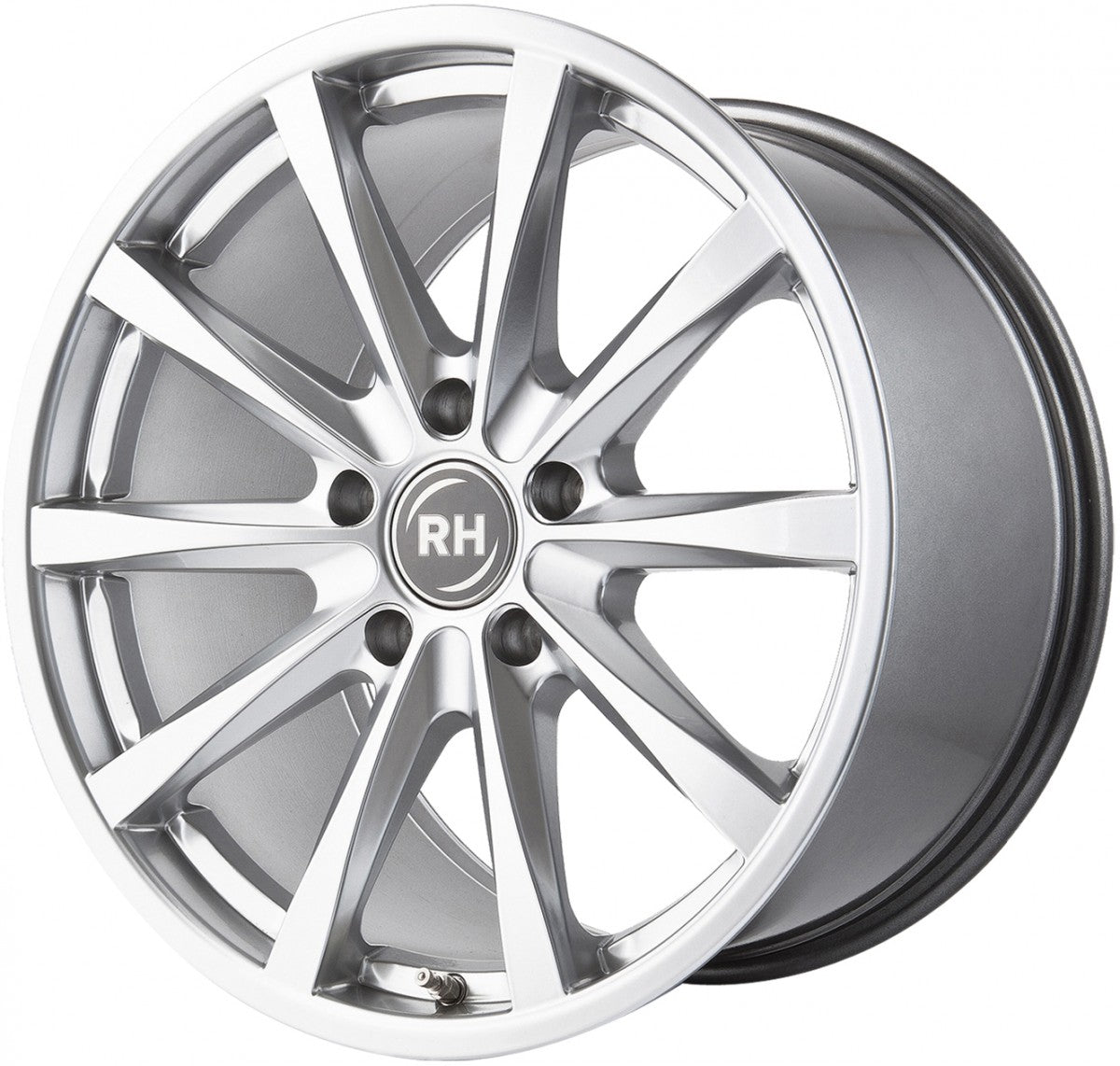 RH Alurad GT sterlingsilber lackiert Alufelge 10x19 Zoll ET45 LK 5x120 ML74.1