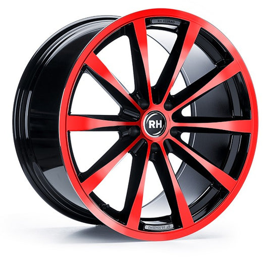 RH Alurad GT color polished - red Alufelge 10x19 Zoll ET45 LK 5x112 ML72.6