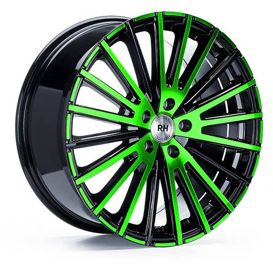 RH Alurad WM Flowforming color polished - green Alufelge