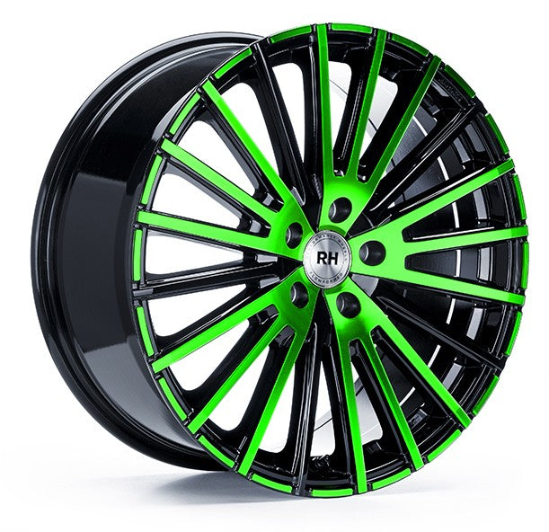 RH Alurad WM Flowforming color polished - green Alufelge