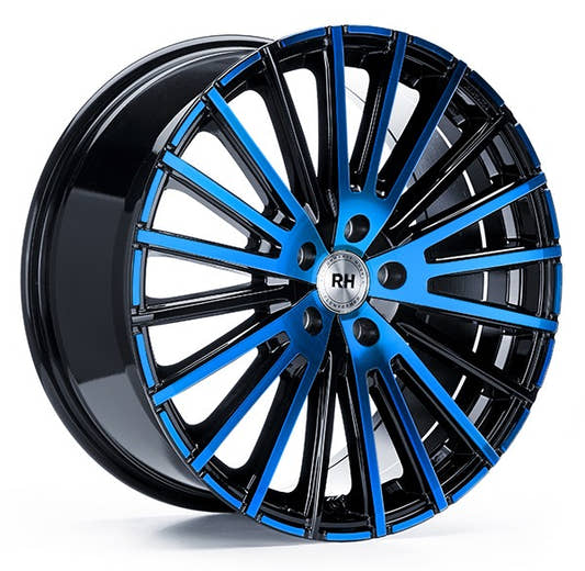 RH Alurad WM Flowforming color polished - blue Alufelge