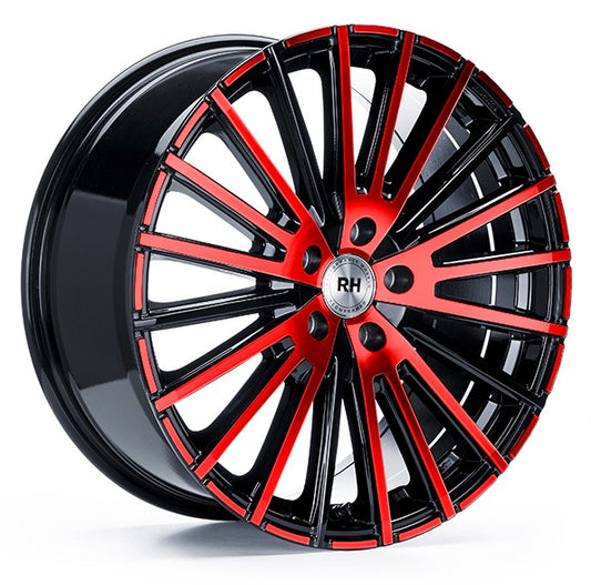 RH Alurad WM Flowforming color polished - red Alufelge 9x20 Zoll ET26 LK 5x112 ML66.45