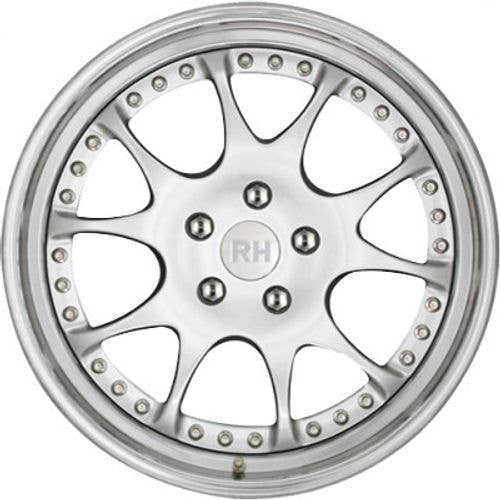 RH Alurad MK Dynamik silber horn hochglanz poliert Alufelge 10x18 Zoll ET79 LK 5x112 ML158 – Bild 2