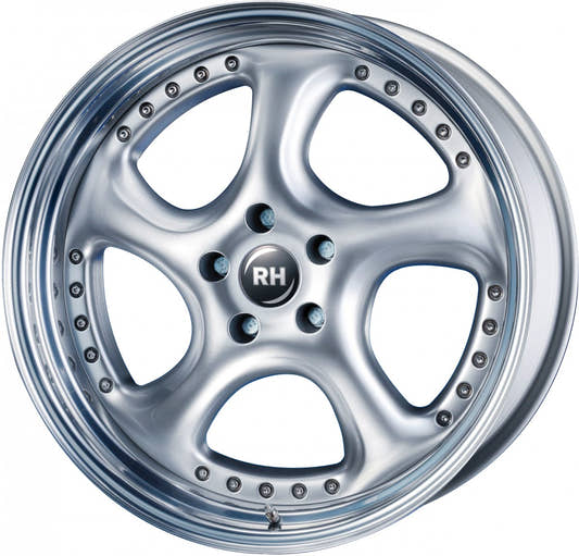 RH Alurad Turbo P silber Horn hochglanz poliert Alufelge 11x18 Zoll ET69 LK 5x112 ML158