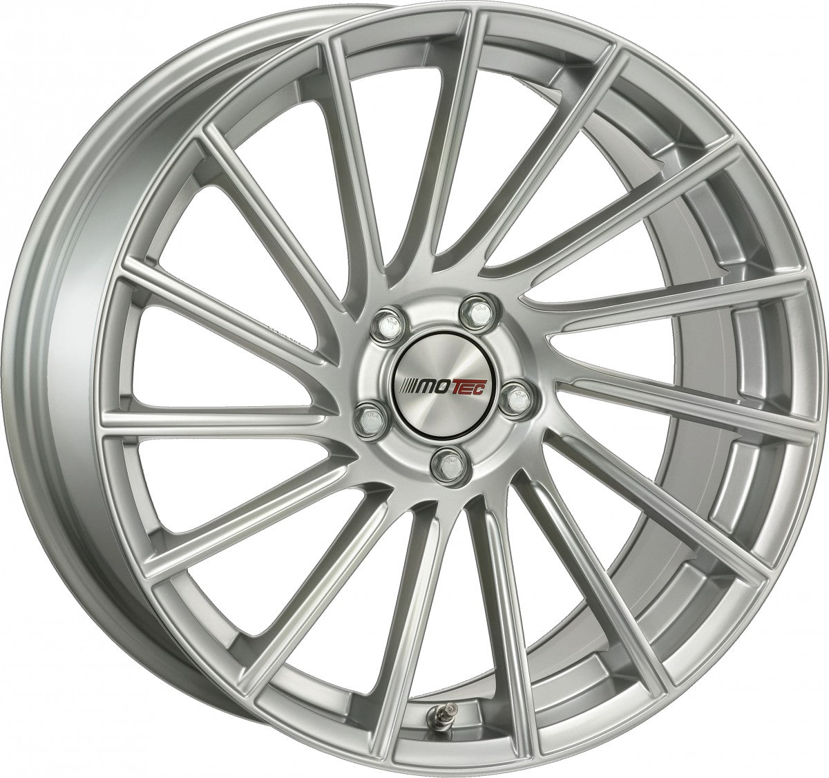 Motec Tornado high gloss silver Alufelge 10x22 Zoll ET45 LK 5x112 ML66.5