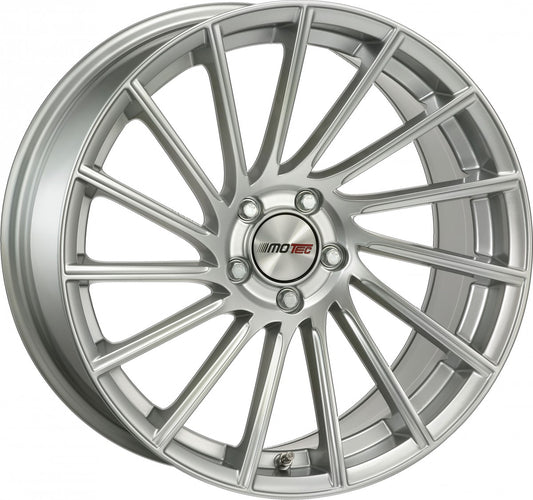 Motec Tornado high gloss silver Alufelge 10x22 Zoll ET45 LK 5x112 ML66.5