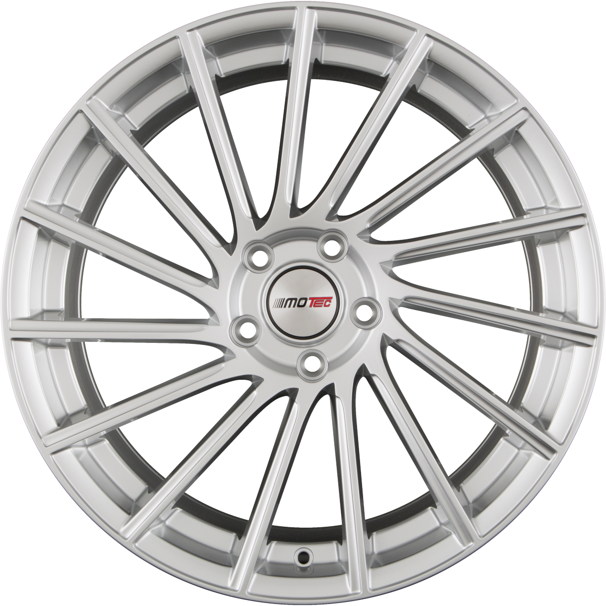 Motec Tornado (MCT9) High Gloss Silver Alufelge 8.5x19 Zoll ET45 LK 5x112 ML66.6