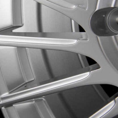 Motec Tornado (MCT9) High Gloss Silver Alufelge 8.5x19 Zoll ET45 LK 5x112 ML66.6 – Bild 5
