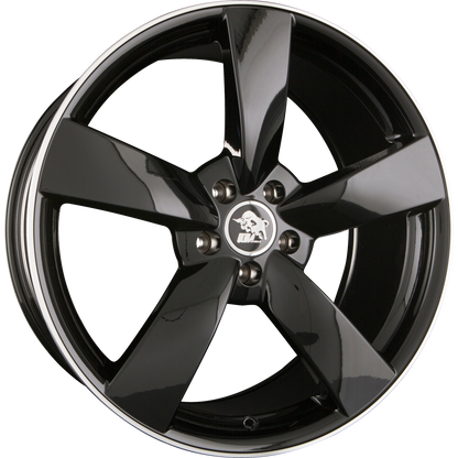 Ultra Wheels UA5-RS Black Rim Polished Alufelge 8.5x19 Zoll ET35 LK 5x112 ML66.6 – Bild 2