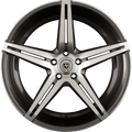 ArtForm AF-301 Gunmetal Polished Alufelge 9.5x20 Zoll ET30 LK 5x112 ML66.6
