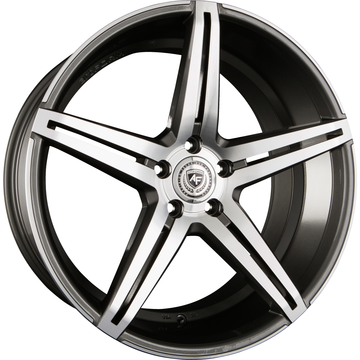 ArtForm AF-301 Gunmetal Polished Alufelge 9.5x20 Zoll ET30 LK 5x112 ML66.6 – Bild 2
