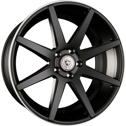 ArtForm AF-302 Flat Black Rim Polished Alufelge 10.5x20 Zoll ET35 LK 5x120 ML72.6 – Bild 2