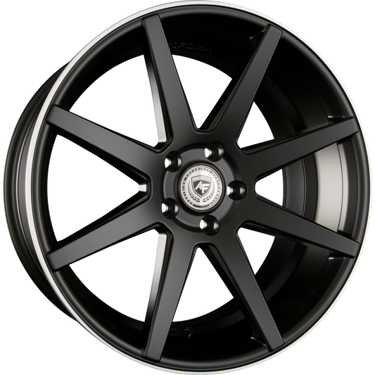 ArtForm AF-302 Flat Black Rim Polished Alufelge 10.5x20 Zoll ET35 LK 5x112 ML66.6 – Bild 2