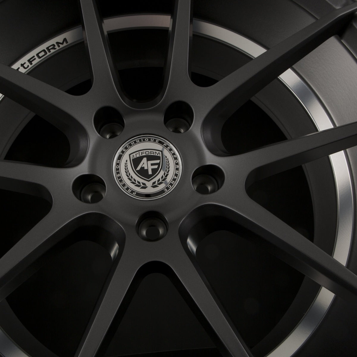 ArtForm AF-303 Graphite Undercut Polished Alufelge 9.5x20 Zoll ET45 LK 5x112 ML66.6 – Bild 5