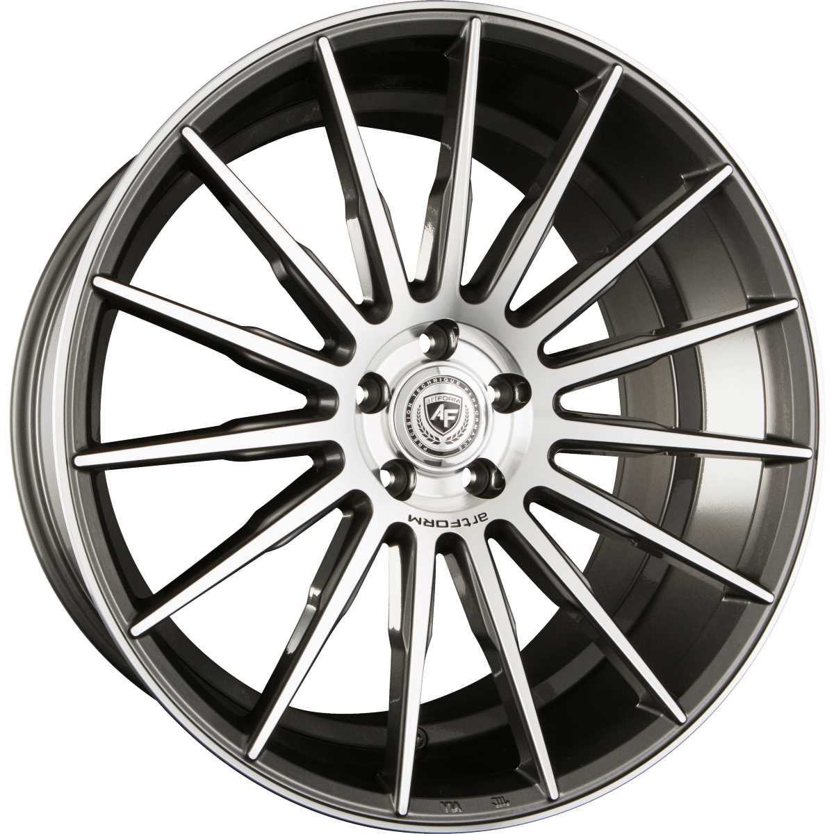 ArtForm AF-401 Gunmetal Polished Alufelge 9x20 Zoll ET34 LK 5x112 ML66.6 – Bild 2